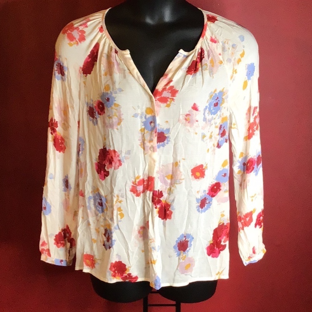 LUCKY BRAND FLORAL TOP SIZE M